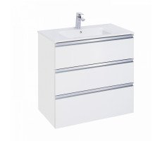 Тумба под раковину Roca THE GAP 80 A857406806, 3 ящика, белый глянец Тумба под раковину Roca THE GAP 80 A857406806, 3 ящика, белый глянец