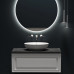 Столешница для ванной комнаты 1000х460 без отверстия под смеситель, SANCOS TT100A1 цвет black sky