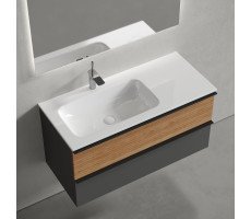 Тумба для раковины 100см SANCOS DELTA DL100LGR дуб красный/графит Тумба для раковины 100см SANCOS DELTA DL100LGR дуб красный/графит