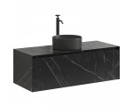 Тумба для раковины 120см SANCOS Stone ST120NM Nero Marquina 