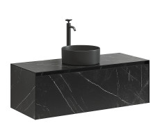 Тумба для раковины 120см SANCOS Stone ST120NM Nero Marquina 