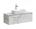 Тумба для раковины 120см SANCOS Stone ST120SV Statuario white 