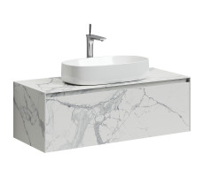 Тумба для раковины 120см SANCOS Stone ST120SV Statuario white 