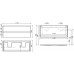 Тумба для раковины SANCOS Cento CN120-2W Белый глянец 