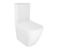 Унитаз-компакт Azario MIRADA S AZ-1288A безободковый, сиденьем микролифт