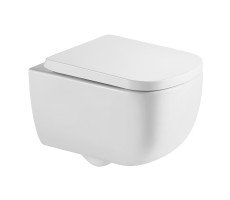 Унитаз подвесной Azario CAMPO AZ-1883WH с сиденьем микролифт