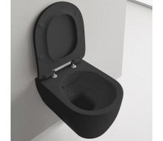 Унитаз подвесной безободковый Scarabeo MOON 5520/CL 49 цвет-Ardesia (сиденье отдельно)