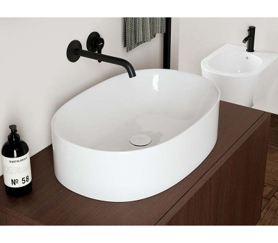 Раковина накладная 50x40 см Scarabeo SKINNY 5408 белый Раковина накладная 50x40 см Scarabeo SKINNY 5408 белый