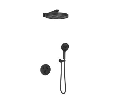 Душевой комплект SANCOS Space SC3006MB c термостатическим смесителем, цвет черный матовый Душевой комплект SANCOS Space SC3006MB c термостатическим смесителем, цвет черный матовый