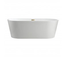 Ванна отдельностоящая акриловая 1715 мм Swedbe Select 8800GO белый, золото (донный клапан и накладка перелива) Ванна отдельностоящая акриловая 1715 мм Swedbe Select 8800GO белый, золото (донный клапан и накладка перелива)