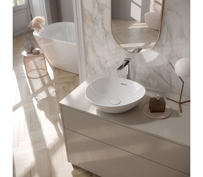 Раковина полувстраиваемая с эмалью CLEAN MATT 46х42см TOTO VESSEL TA L4704MTE#CMW цвет: белый матовый Раковина полувстраиваемая с эмалью CLEAN MATT 46х42см TOTO VESSEL TA L4704MTE#CMW цвет: белый матовый