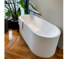 Ванна отдельностоящая 170x80см Salini Perla 1049101G материал S-Sense, цвет: белый глянцевый