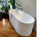 Ванна отдельностоящая 170x80см Salini Perla 1049201M материал S-Sense, цвет: белый матовый