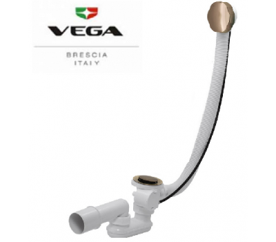 Слив-перелив для ванны Vega V55R (600 мм) бронза