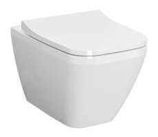 Подвесной безободковый унитаз Vitra Integra Square 7082B003-0075 сиденье отдельно