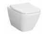 Подвесной безободковый унитаз Vitra Integra Square 7082B003-0075 сиденье отдельно