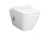 Подвесной унитаз Vitra Integra Square 7082B003-7209 безободковый с функцией биде и встроенным смесителем, сиденье отдельно
