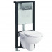 Комплект унитаза с инсталляцией Vitra Normus 9773B003-7202 с сиденьем и кнопкой смыва хром