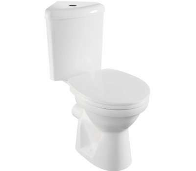 Унитаз компакт Vitra Norm Wenkel 9854B099-7200 угловой с бачком и сиденьем микролифт