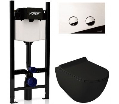 Комплект унитаза с инсталляцией VALSIR KIT VSCR  7334NEMT Slim 