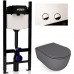 Комплект унитаза с инсталляцией VALSIR KIT VSCR 7334GM Slim 