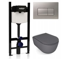 Комплект унитаза с инсталляцией VALSIR KIT VSCrM 7334GM Slim  Комплект унитаза с инсталляцией VALSIR KIT VSCrM 7334GM Slim