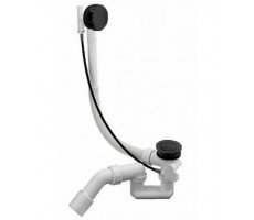 Слив-перелив для ванны Vega V55R Black (600 мм) черный матовый