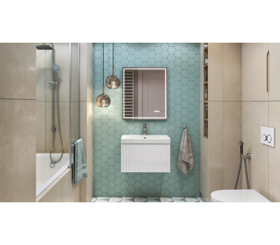 Тумба подвесная Velvex Compo 700-0-1 (9696) навесная белый глянец tp.COM.9696.70.1Y