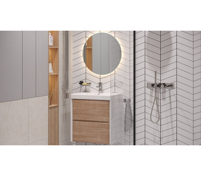 Тумба подвесная Velvex Gesso 700-0-2 (9696) навесная белый матовый/дуб сонома tp.GES.9696.70.2Y Тумба подвесная Velvex Gesso 700-0-2 (9696) навесная белый матовый/дуб сонома tp.GES.9696.70.2Y