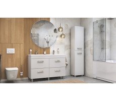 Пенал напольный Velvex Orlando 400 белый матовый pn.ORL.40