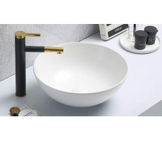 Раковина накладная 41х41см Velvex 104MW