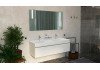 Тумба под раковину Velvex Pulsus 140 tp.PUL.PUL.140.2Y белый глянец