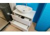 Тумба подвесная Velvex Luna 800-0-2 со столешницей навесная белый tp.LUN.80.2Y