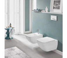 Унитаз подвесной Villeroy&Boch Venticello 4611R0RW CeramicPlus, Stone White (сидение отдельно)