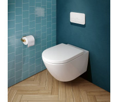 Подвесной унитаз Villeroy & Boch Subway 3.0 TwistFlush 4670TSR1 покрытие CeramicPlus, с сиденьем микролифт в комплекте