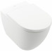 Приставной унитаз Villeroy & Boch Subway 3.0 TwistFlush 4671T0RW Stone White CeramicPlus (сиденье отдельно)