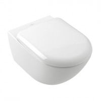 Унитаз подвесной Villeroy & Boch Antao 4674T0RW с открытым смывным краем,  с TwistFlush, Stone White CeramicPlus (белый матовый)