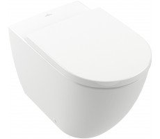 Приставной унитаз Villeroy & Boch Subway 3.0 TwistFlush 4671T0RW Stone White CeramicPlus (сиденье отдельно)
