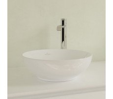 Раковина для установки на столешницу Villeroy&Boch Loop & Friends 4A460001 TitanCeram, с переливом, нешлифованный, Альпийский белый Раковина для установки на столешницу Villeroy&Boch Loop & Friends 4A460001 TitanCeram, с переливом, нешлифованный, Альпийский белый