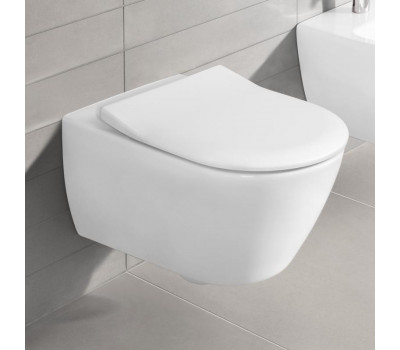 Унитаз подвесной Villeroy&Boch Subway 2.0 5614R2R1 Ceramic Plus цвет-альпийский белый, микролифт