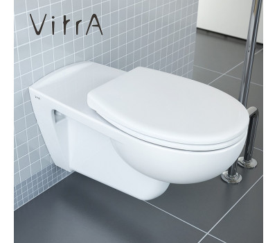 Безободковый подвесной унитаз Vitra Conforma 5810B003-6234 с сиденьем для людей с ограниченными возможностями