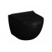 Безободковый подвесной унитаз Vitra Sento 7748B083-0101 цвет Матовый черный (сиденье отдельно)