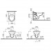 Комплект: Vitra Normus 9773B003-7207 унитаз подвесной+крышка + инсталляция + панель смыва глянец белый (740-2200)