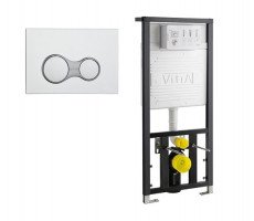 Комплект: Vitra 700-1873 Инсталляция 762 + кнопка гл хром 740-0580