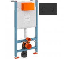 Комплект: инсталляция Vitra 800-1874 инсталляция Core 732-5800-01 и панель смыва Root R 740-2211 цвет черный матовый