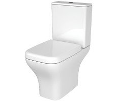 Напольный безободковый унитаз VitrA Polar 9843B003-7201 двухрежимный механизм смыва 3/6 л, дюропластовое сиденье микролифт