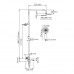 Душевая система WasserKRAFT A199.118.065.087.CH Thermo хром 