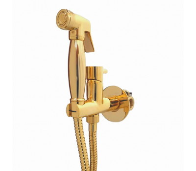 Гигиенический душ со смесителем Webert Elio EL870301010, золото 