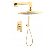 Душевая система встраиваемая Webert Pegaso PE890103010, золото 