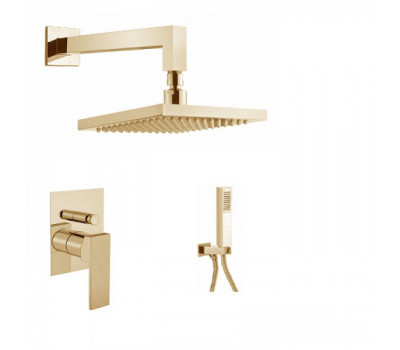 Душевая система встраиваемая Webert Pegaso PE890103794, матовое золото Душевая система встраиваемая Webert Pegaso PE890103794, матовое золото